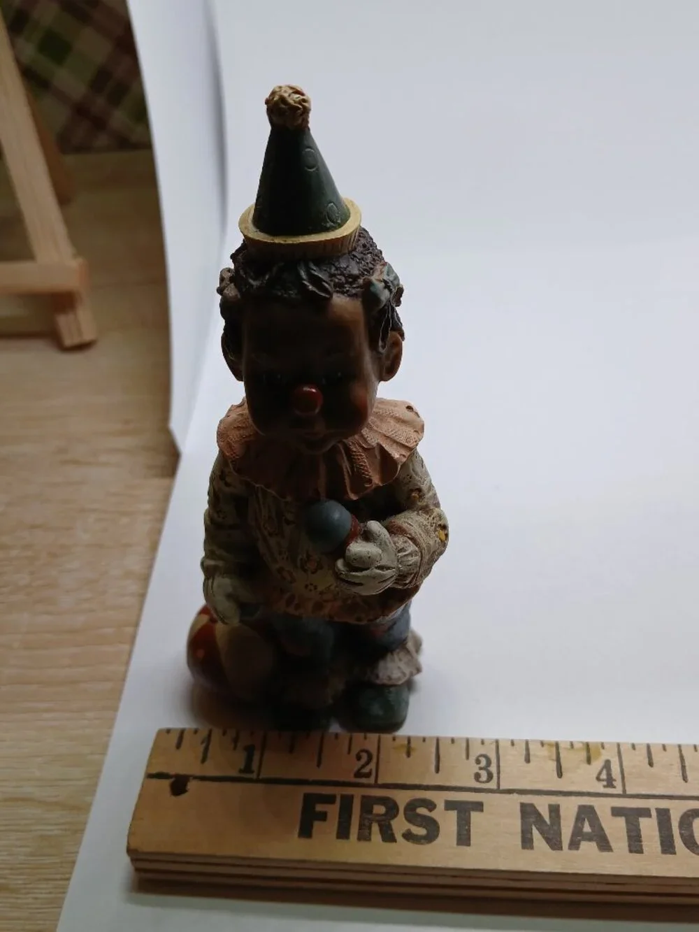 Vintage Sarah's Attic Black Heritage Collection resin clown figurine 
